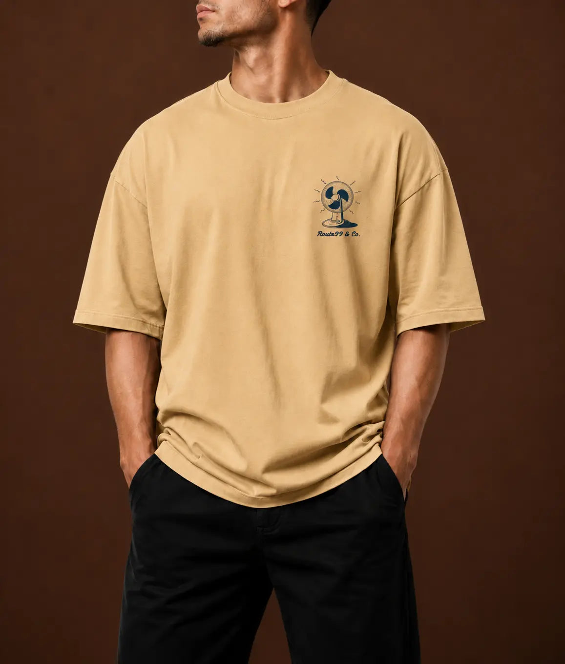 Oversized Beige T-Shirt Route99 & Co.