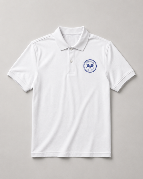 Polo-Neck White T-Shirt Route99 & Co.